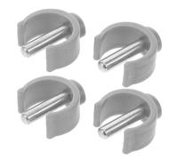 Uonlytech 4 Pezzi Clips C a Forma di Fermaglio per Bastone da Passeggio e Stampelle in Abs e Acciaio, Facile da Usare e Design Conveniente per Anziani e Disabili