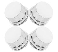 Uonlytech 4 Pezzi Copridadi per Ruote Auto in Acciaio Resistente Coprimozzo per Cerchi e Bulloni di Fissaggio Accessori per Rimorchi e Veicoli off Road Protezione Anti-Allentamento e