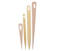 Uonlytech 4 pezzi di strumenti per la tessitura di arazzi, aghi in legno di bambù con cruna per filati, macramè e uncinetto, strumento fai da te per tessitura, per lavorare a maglia e rifinire
