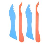 Uonlytech 4 Pezzi Hand Foiler per Vetrate Colorate, Strumento per Laminazione di Vetrate Colorate, Plastico e Acciaio, Applicazione Precisa di Nastro di Rame, per Principianti