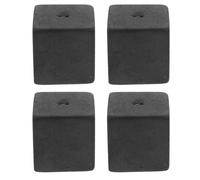 Uonlytech 4 pezzi Porta Incenso in Marmo Nero Design Zen per Casa Ufficio e Yoga Supporto Bastoncini Incenso da Interno ed Esterno