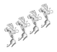 Uonlytech 4 Pezzi War Horse Cignant Ciondolo fascino ciondoli a cavallo per bracciali Ciondoli in lega di zinco Ciondoli per collana con ciondoli collana di per le donne Argento