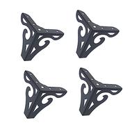 Uonlytech 4 Pz gambe del divano piede regolabile piedini per mobili gambe del tavolo regolabili cursori gamba scrivania chair leg gambe di sostegno del mobile piedi del divano in ferro Black