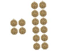 Uonlytech 4 Set Ciondolo Matrice Di Pettegolezzi Gioielli in Stile Cinese Pendente in Metallo Ciondoli Per La Realizzazione Di Collane Ottone Golden 4 Pezzi * 4