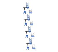 Uonlytech 4 Set Ornamenti di Mini Modello Piccolo Carrello Modello Minuscolo Modello Decorativo Strumenti della Piattaforma Modello Carrello Mini Piattaforma Micro Mobili Plastica Sky-Blue