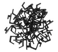 Uonlytech 40 Pezzi Ganci Singoli per Pannello Forato in Plastica Nera, Facile Installazione e Design Minimalista, Soluzione Versatile per Appendere e Organizzare in Cucina o Studio