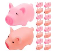 Uonlytech 40 pezzi Mini Squishies Maiale Giocattoli da Bagno per Bambini Rosa - Squeaky Baby Vasca da Bagno Rumoroso Animale da Spremere per Doccia Natale Halloween Festa Bomboniere Donne Fidanzata