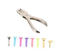 Uonlytech 400pezzi Fermagli Braccetto in Fermagli Carta Decorativi Accessori Fai da Te per Scrapbooking Lisci e Leggeri per Ragazzo Ragazza Ragazza e Progetti Artigianali