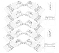 Uonlytech 48 Set Di Fibbie A Gancio in Acrilico Per Scatole Chiusure Per Scatole Di Gioielli Con Serratura Facili Da Installare Senza Trapano Fibbia A Gancio