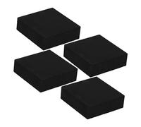 Uonlytech 4pezzi Blocchi Gomma Antiscivolo Per Attrezzature Domestiche Supporti Antivibrazione Per Riduzione Del Rumore Per Casa e Ufficio