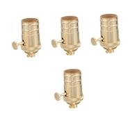 Uonlytech 4pezzi Portalampada Vintage Con Interruttore Rotella Supporto Lampadina Per Illuminazione Interna in Stile Retro Per Cucine Ristoranti e Decorazioni Per Feste