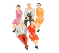 Uonlytech 5 Pezzi Scale Painted Plastic People For Model Trains And Diorama Seating Handcrafted Details For Authentic Scenes