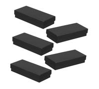 Uonlytech 5 pezzi Scatola Regalo Orologi con Coperchio Rettangolare Porta Orologi Compatto con Incavo Sicuro Organizer da Viaggio Leggero per Uomo e Donna Protezione per Compleanni e