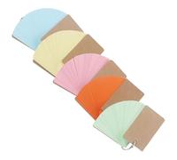 Uonlytech 5 Pezzi Schede Flash Colorate con Metallici Cartoncini Vuoti per Studio e Memoria per Ufficio e Scuola Portatile e Leggera Organizzazione Note e Vocaboli