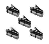 Uonlytech 5 Pezzi Supporto Per Microfono in Abs e Fermacavi Per Cuffie e Auricolari Per Cavi Metallici e Usb Per Aule Discorsi e Spettacoli Teatrali