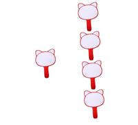 Uonlytech 5 Pezzi Tabellone Segnapunti Portatile in PVC Monofacciale Lavagna Cancellabile per Voto e Punteggio Paddle Maneggevole per Eventi Sportivi e Giudizi