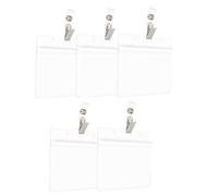 Uonlytech 5 set Custodia per Carte PVC Portabadge Impermeabili per Lavoro e Design per Staff e Volontari Protezione Ottimale delle Carte Identificative