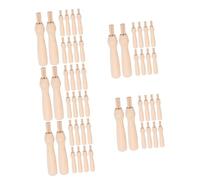Uonlytech 5 Set Strumento per Manico Dell'ago per Infeltrire Rifornimenti di Feltro Strumenti di Infeltrimento Dell'ago Manici in Legno per Aghi da Infeltrimento di Legno 15 Pezzi * 5