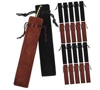 Uonlytech 50 Pezzi Astucci Portapenne in Velluto Coulisse, Custodie Singole Per Penne Morbide, Organizer Per Cancelleria Per Scuola e Ufficio, Borsa Per Penne Resistente Per Studenti e Impiegati