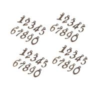 Uonlytech 50 pezzi Charms Numeri Arabi in Antico Pendenti Leggeri per Gioielli Fai da Te Collane e Braccialetti Personalizzati