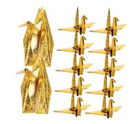 Uonlytech 50 Pezzi Decorazioni Origami Gru Carta Perlata Artigianali Fatti Mano per Nascite Matrimoni e Nursery Leggeri e Facili da Appendere