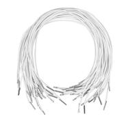 Uonlytech 50 Pezzi di Cordino Elastico spinato: Cinturino Elastico per Maschera con estremità in Metallo - Cordino Elastico da 15,72 Pollici per Maschere facciali - Corda di Filo di Perline per la