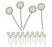 Uonlytech 50 Pezzi Elemento Piezoelettrico Buzzer 20mm in Ceramica e Rame | Frequenza Operativa 5, 8±0, 7 Khz, Capacità 14000±30% Pf, per Registrazioni e Riparazioni