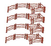 Uonlytech 50 pezzi Recinzione in Plastica Te Giocattoli per Modelli di Recinti da Giardino in Miniatura per Scenari di Fattoria Connessione Libera e Design Personalizzabile