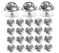Uonlytech 50 Set Fermagli per Spille Smaltate con Blocco Metallo Sicuri e Pratici per Accessori Badge e Cappelli per Fai Da Te