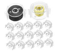 Uonlytech 50 Set Trasparenti per Macchine da Cucire con Clip Accessori Pratici e Resilienti per Facilità Controllo del Filo e Utilizzo Versatile