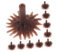 Uonlytech 50pezzi Base Miniature Per Alberi Resistente Supporto Per Alberi Finti Per Modelli Architettonici e Diorami Accessori Per Paesaggi e Ferrovie Scala Colore Marrone