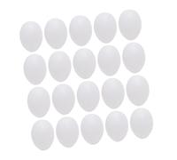 Uonlytech 50pezzi Finto Creativo per Piccione Viaggiatore di Uova Finte Decorative Superficie Liscia Materiale Sicuro Design Elegante