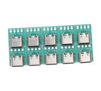 Uonlytech 50pezzi Scheda Connettore USB c Femmina con PCB per Trasferimento Dati Efficiente e Stabile