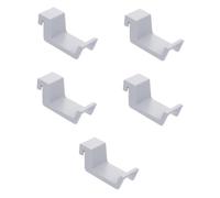 Uonlytech 5pezzi Porta Cuffie Pratico e Resistente Supporto per Cuffie da Scrivania Design da Appendere per Console di Gioco e Accessori Bianco per Casa e Ufficio