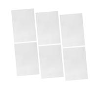 Uonlytech 6 Fogli Materiale Fai da Te Calore Glitter Film termoretraibile Vuoto Fornitura Fai da Te per la Scuola Fornitura per la Scuola dell'infanzia bops Bianca