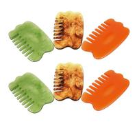 Uonlytech 6 Pezzi Pettine per Massaggio Gua Sha in Resina Multifunzionale per Regolare Calore Locale e Alleviare Disturbi Premestruali per Rilassamento e Benessere