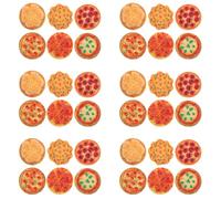 Uonlytech 60pezzi Mini Pizza in Resina Cibo in Miniatura per Casa delle Bambole Giocattoli Alimentari Simulati Realistici Generi Alimentari in Miniatura Decorazione da Tavolo Stili multipli