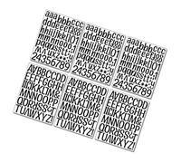 Uonlytech 6fogli Lettere Adesive Autoadesive per Cassetta Postale Adesivi Fai da Te Lettere per Decorazione Murali Educativa Realizzati in Materiale Vinilico Resistente lo Strappo e Usura