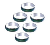 Uonlytech 6pezzi Anello Umore che Cambia Colore la Temperatura per Ragazzo Ragazza Gioielli Divertenti per Ragazze e Ragazzi per Feste e Attività Quotidiane