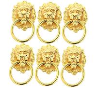 Uonlytech 6pezzi Pz Mini Pomelli Testa Leone Per Cassettiera Pomelli Per Armadietto Per Mobili