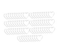 Uonlytech 70Pezzi Portachiavi Vuoti per Sublimazione Trasparente Crafting Personalizzati per Fai da Te e Decorazioni Uniche