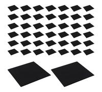 Uonlytech 72 pezzi Pannelli Acustici Autoadesivi in Fibra di Poliestere Neri Isolamento Acustico ad Alta Densità per Riduzione Rumore e Uso come Bacheca da Parete per Ufficio e Studio