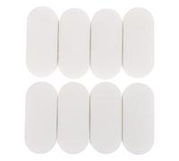 Uonlytech 8 Pezzi Paracolpi per Copriwater in Tpe Bianco e Fonoassorbente, Cuscinetti Ammortizzanti per Sedile e Coperchio del Wc, e Anziani