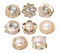 Uonlytech 8 pezzi Spille Magnetiche Hijab Senza Perno Bottoni Magnetici Cardigan per Donna Clip Sicura per Sciarpe e Cappotti Accessori Moda Antistrappo Eleganti e Facili da Usare