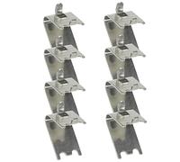 Uonlytech 8Pezzi Clip per Rastrelliere Frigorifero Inossidabile per Ripiani Congelatore Facile Installazione e Design Elegante Protezione per Scaffali