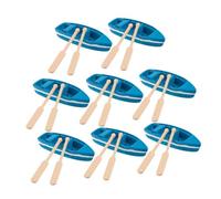 Uonlytech 8sets Miniature Di Barche in Miniatura Decorazioni Per Case Delle Bambole Modelli Di Navi in Scala Accessori in Miniatura Per Micro Paesaggi Layout Di Scena