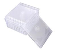 Uonlytech 9 pezzi Custodie CD Dvd Doppie Trasparenti in Acrilico Custodia Protettiva per Dischi Anti-graffio e Anti-polvere Organizer Pratico per Supporti Ottici