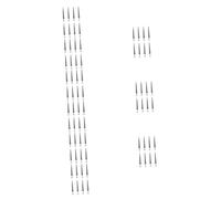Uonlytech 9 Set Accessori per Rivetti Fai da Te Punk Borchie A Vite Picchi Perno Uomini Borchie per Abbigliamento Creazione Punte di Cono Abbellimento Indietro Silver Lega 8 Pezzi*9