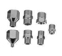 Uonlytech Adattatori Connettore Aerografo Rapido Compatibile Compressore Aria Veloce Installazione e Cambio per Pittura Corpo Auto Torte e Ceramica