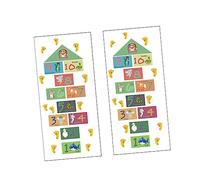 Uonlytech Adesivi Da Pavimento Gioco Della Campana Animali Set Autoadesivo Per Cameretta Bambini Decorazione Murale Resistente All'Acqua E Olio
